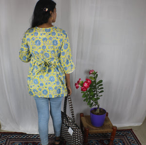TLFAB-0012a/Gem Neck Kurti-M