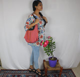 TLFAB-008a/Cruz Top with neck string & elastic/Peplum Kurti