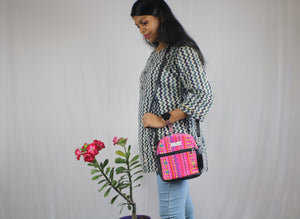 TLFAB-0012b/Gem Neck Kurti-M