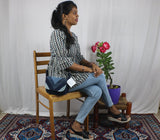 TLFAB-008b/Cruz Top with elastic/center string/Peplum Kurti