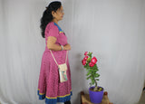 TLFABk-0008b/Print Jyothi /Green/Long Kurtis