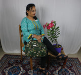 TLFABk-0004-Bird Flower Long Kurtis
