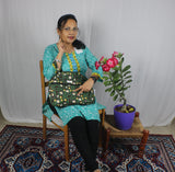 TLFABk-0004-Bird Flower Long Kurtis
