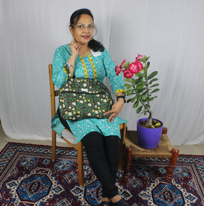 TLFABk-0004-Bird Flower Long Kurtis