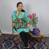 TLFABk-0004-Bird Flower Long Kurtis