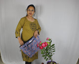 TLFABK-0001b/Cotton Worli Frame -Long kurti