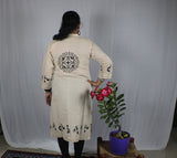 TLFABK-0001a/Cotton Worli Frame -Long kurti