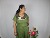 TLFABk-0008a/Print Jyothi /Green/Long Kurtis