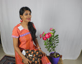 TLFABk-0003-Cotton Flower Print-Long Kurtis