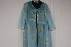 TLFAB-0021/Long Front open Coat Desi Gown