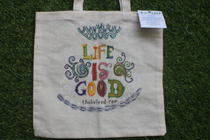 TLCB-005d/Cotton shopping Tote Bags-Hand Painted W/WO