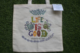 TLCB-005d/Cotton shopping Tote Bags-Hand Painted W/WO