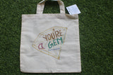 TLCB-005d/Cotton shopping Tote Bags-Hand Painted W/WO
