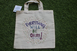 TLCB-005d/Cotton shopping Tote Bags-Hand Painted W/WO