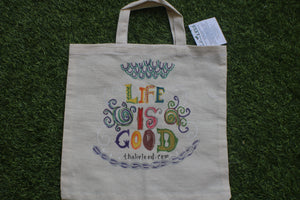 TLCB-005d/Cotton shopping Tote Bags-Hand Painted W/WO