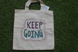 TLCB-005d/Cotton shopping Tote Bags-Hand Painted W/WO