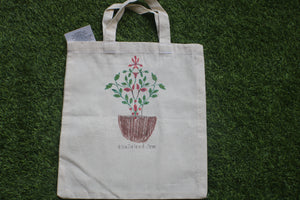TLCB-005d/Cotton shopping Tote Bags-Hand Painted W/WO