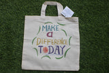 TLCB-005d/Cotton shopping Tote Bags-Hand Painted W/WO