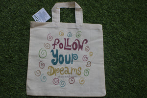 TLCB-005d/Cotton shopping Tote Bags-Hand Painted W/WO