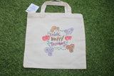 TLCB-005d/Cotton shopping Tote Bags-Hand Painted W/WO