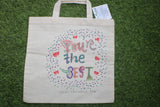 TLCB-005d/Cotton shopping Tote Bags-Hand Painted W/WO