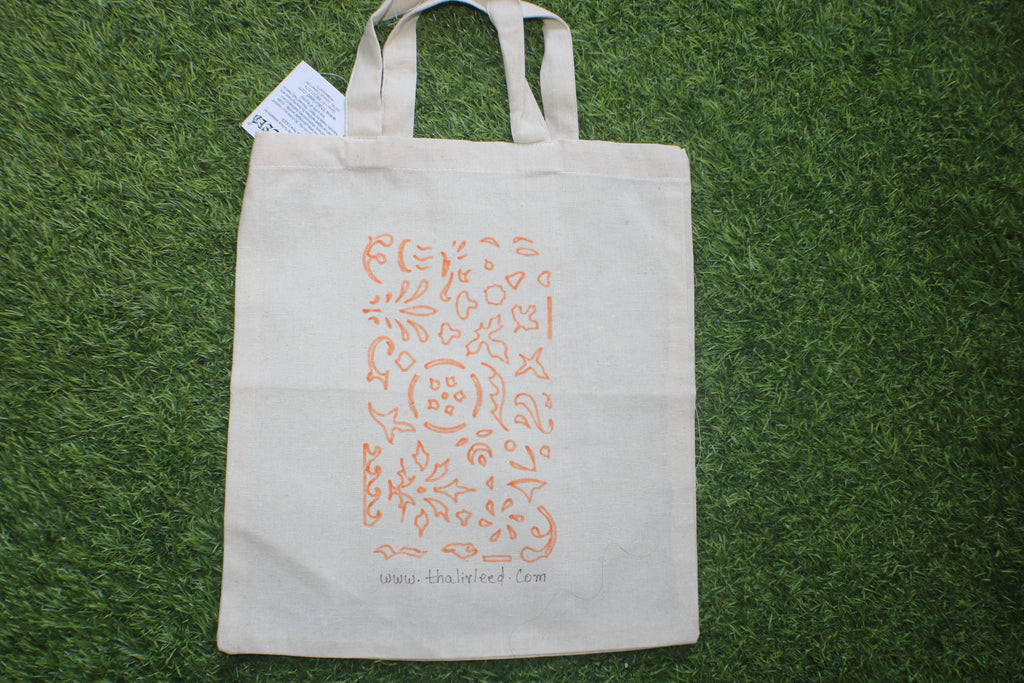 TLCB-005a/Cotton shopping Tote Bags-Hand Painted W/WO