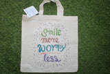 TLCB-005d/Cotton shopping Tote Bags-Hand Painted W/WO