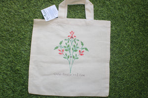 TLCB-005d/Cotton shopping Tote Bags-Hand Painted W/WO