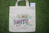 TLCB-005d/Cotton shopping Tote Bags-Hand Painted W/WO