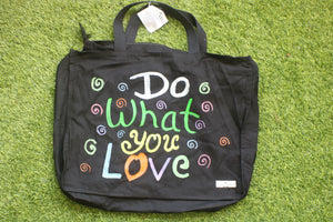 TLCB-005a/Cotton shopping Tote Bags-Hand Painted W/WO