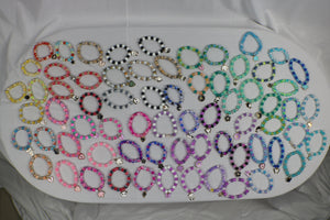 TLBDS-009/Beaded combo bracelets with charms -set of 3