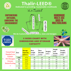 TLBAS-001/Designer Grocery Basket/Ecobags