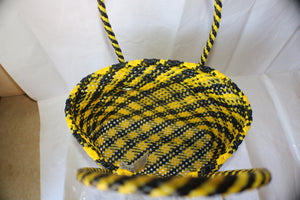 TLBAS-0010/Elegantly Crafted Vangi cross-knot design basket