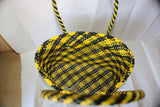 TLBAS-0010/Elegantly Crafted Vangi cross-knot design basket