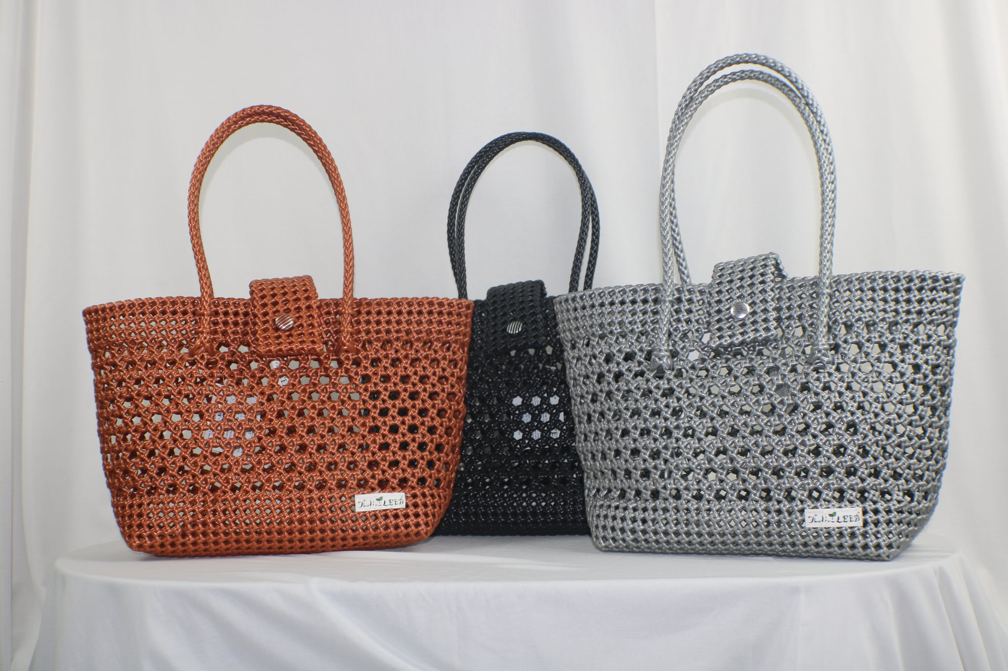 TLBAS-0016/Handmade Flower-knot Design Tote Bags