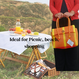 TLBAS-0011/Convenience meets style for lunch, Front or Top-open Basket