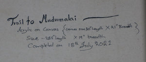 TLELI-001/ACRYLIC ON CANVAS: Trail to Mudumalai