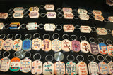 TLDIY-004c/Wooden and painted Key Chains