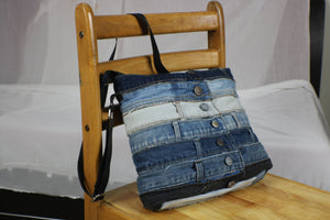 TLCB-0014/Denim Applique Tote bags