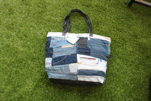 TLCB-0014/Denim Applique Tote bags