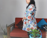 TLFAB-008a/Cruz Top with neck string & elastic/Peplum Kurti