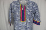 TLFABk-00010/Shalu Print/Jeans Blue Long Kurtis