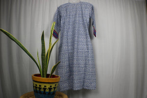 TLFABk-00010/Shalu Print/Jeans Blue Long Kurtis