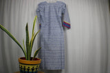 TLFABk-00010/Shalu Print/Jeans Blue Long Kurtis