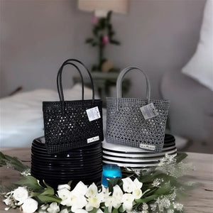 TLBAS-0016/Handmade Flower-knot Design Tote Bags