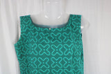 TLFABk-00012/Green Batik/V neck/Long Kurtis