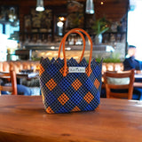 TLBAS-0010/Elegantly Crafted Vangi cross-knot design basket