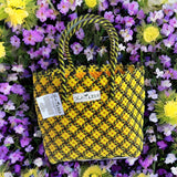 TLBAS-0010/Elegantly Crafted Vangi cross-knot design basket