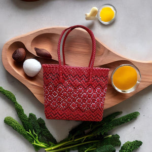 TLBAS-009/Handcrafted Sparkling diamond pattern baskets