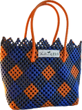 TLBAS-0010/Elegantly Crafted Vangi cross-knot design basket